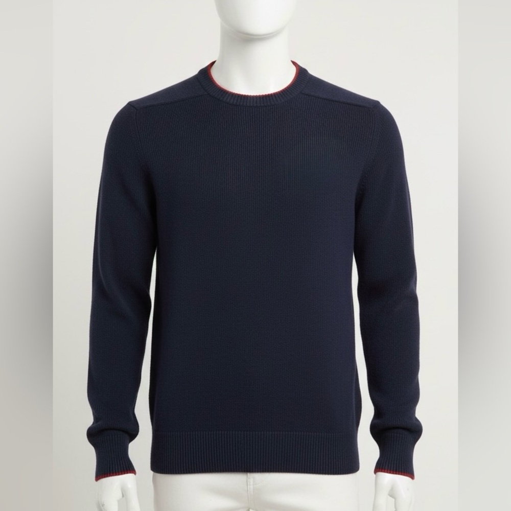 Levi's Men's Deep Blue‎ Cotton Crewneck Sweater Size Large